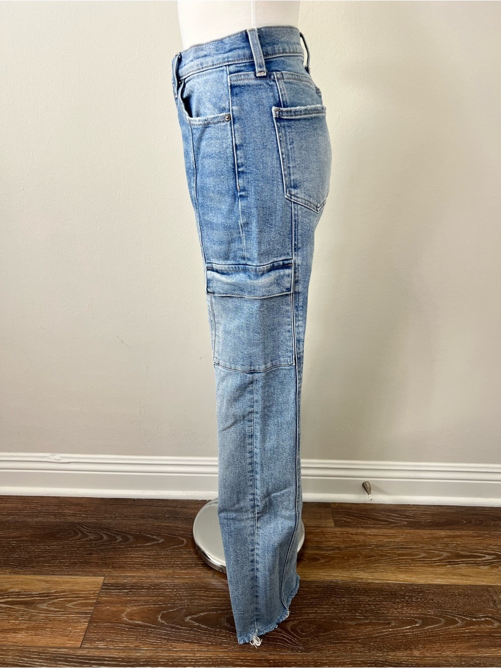 Pistola Dana Cargo Jeans Size 27 Tall 32โ Inseam Denim - Picture 9 of 10